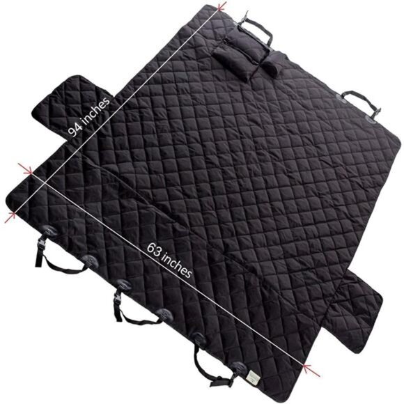 XXLExtra Wide (63”)&Extra Long(94”)with Floor Coverage Dog Seat Cover for Trucks - Picture 7 of 8